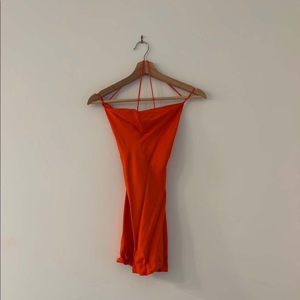 Zara Bright Orange Dress